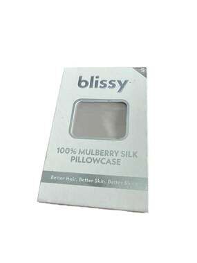 Blissy 100% Mulberry Silk Pillowcase Standard 22 Momme Natural Beige
